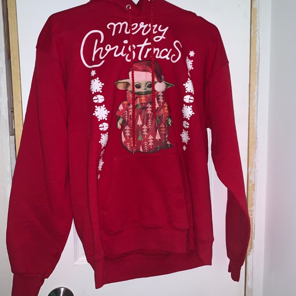 Baby Yoda Christmas hoodie